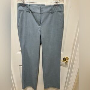 NWT Ann Taylor The Trouser Mid Rise Full Length Pants Light Blue Color Size 4